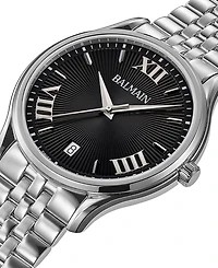 Balmain Men's Swiss Beleganza Stainless Steel Bracelet Watch 40mm