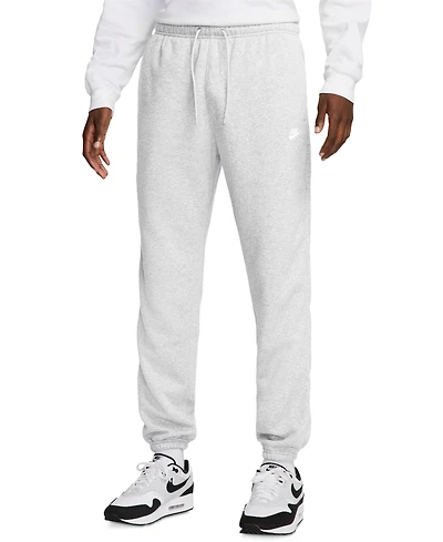 Nike Men's Cuffed Brushed Fleece Logo Sweatpants