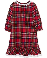 Little Me Baby Girls Plaid Nightgown