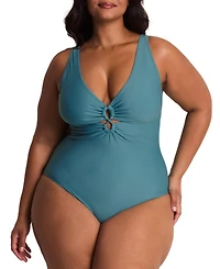 Adore Me Plus Elizabeth Swimwear Smoothing One Piece