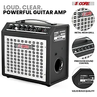 5 Core Guitar Amp 20W Electric Portable Mini Amplifier w Built in 6.5" Speaker