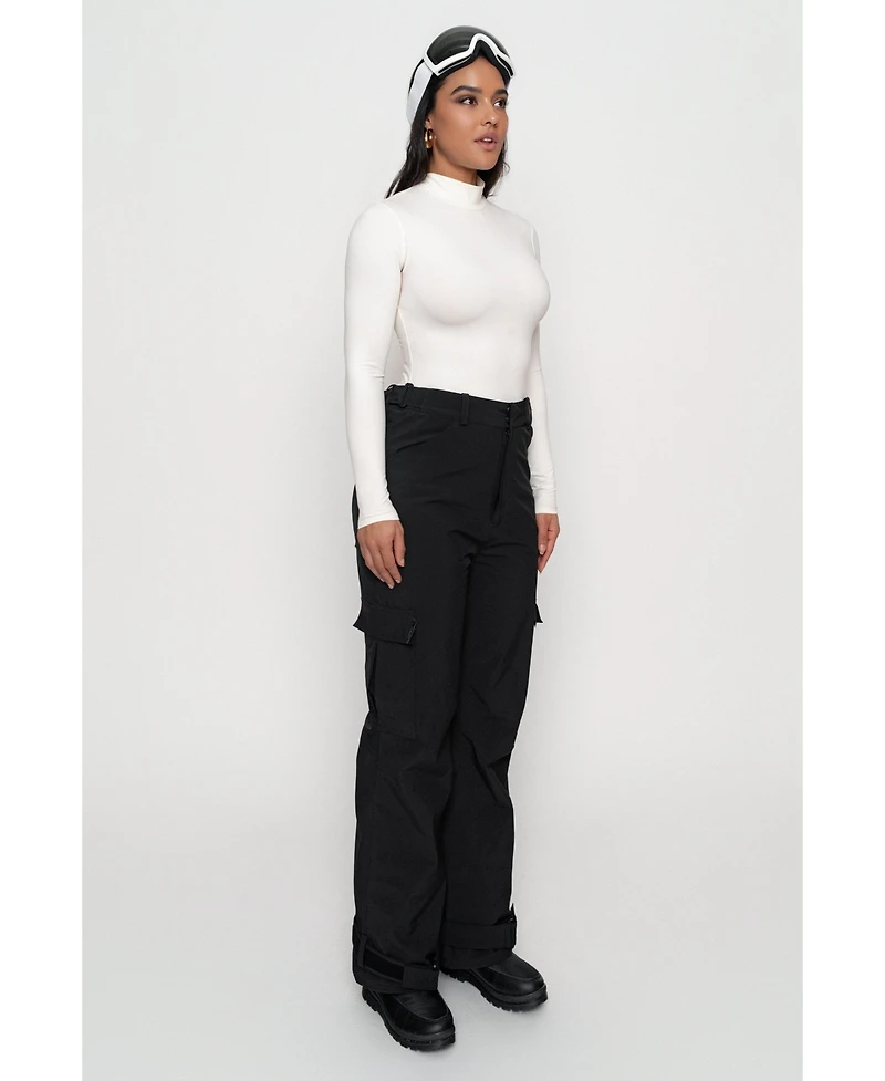 Jluxlabel Women's Turtleneck Long Sleeve Top
