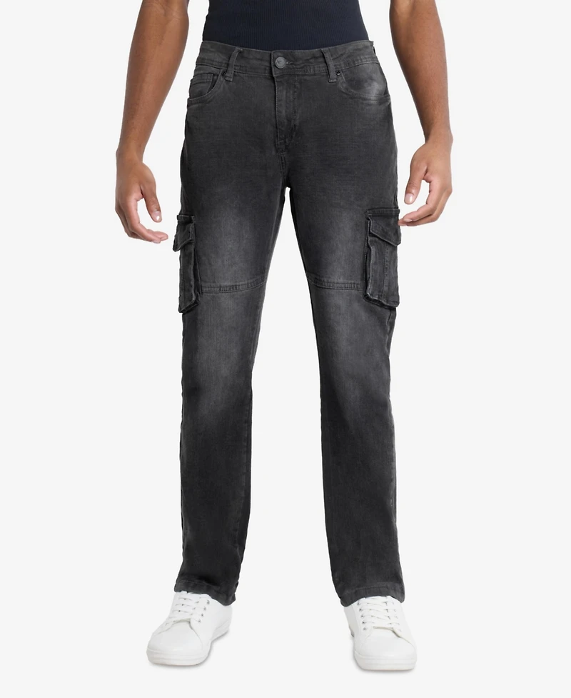 Xray Men's Slim Fit Stretch Cargo Jeans