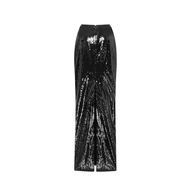 Milla Women's Dramatic fitted sequined maxi skirt
