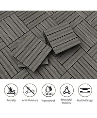 Streamdale Interlocking Wpc Deck Tiles (20pcs)