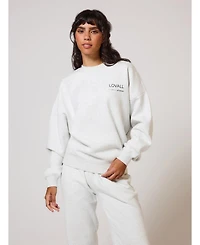 Lovall Women's All Szn Organic Oversized Sweatshirt Three