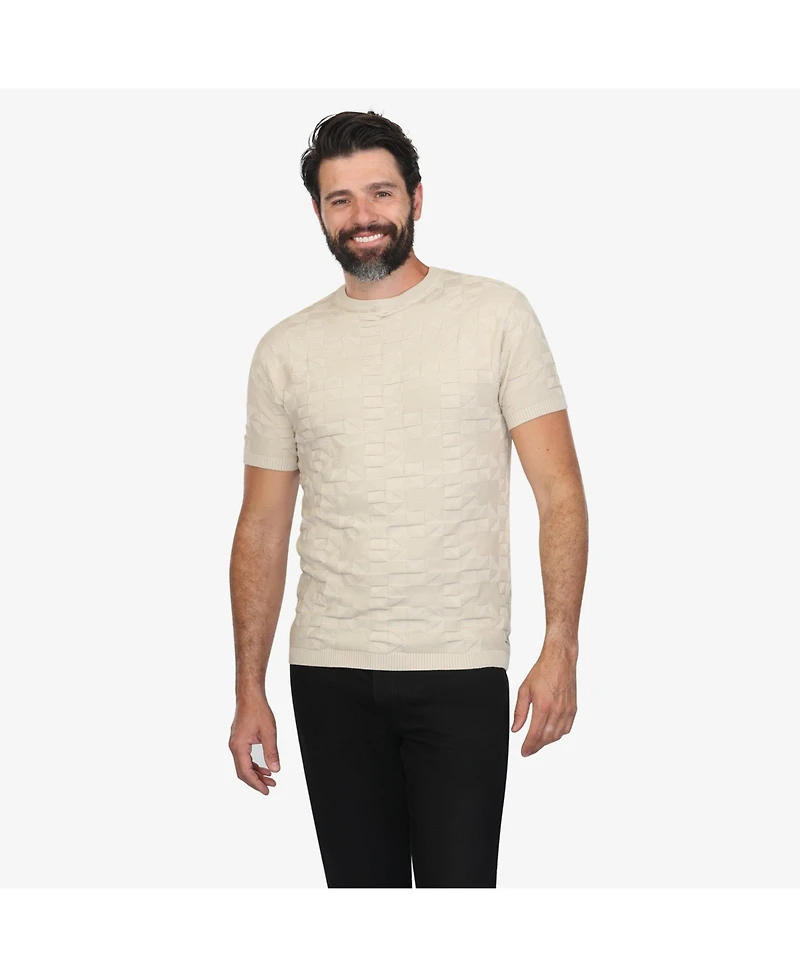 Vustra Men's Patterned Sand Knit Shirt