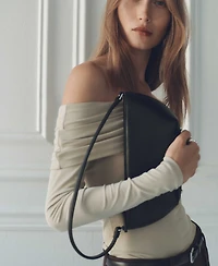 Mango Women's Oval Shoulder Bag