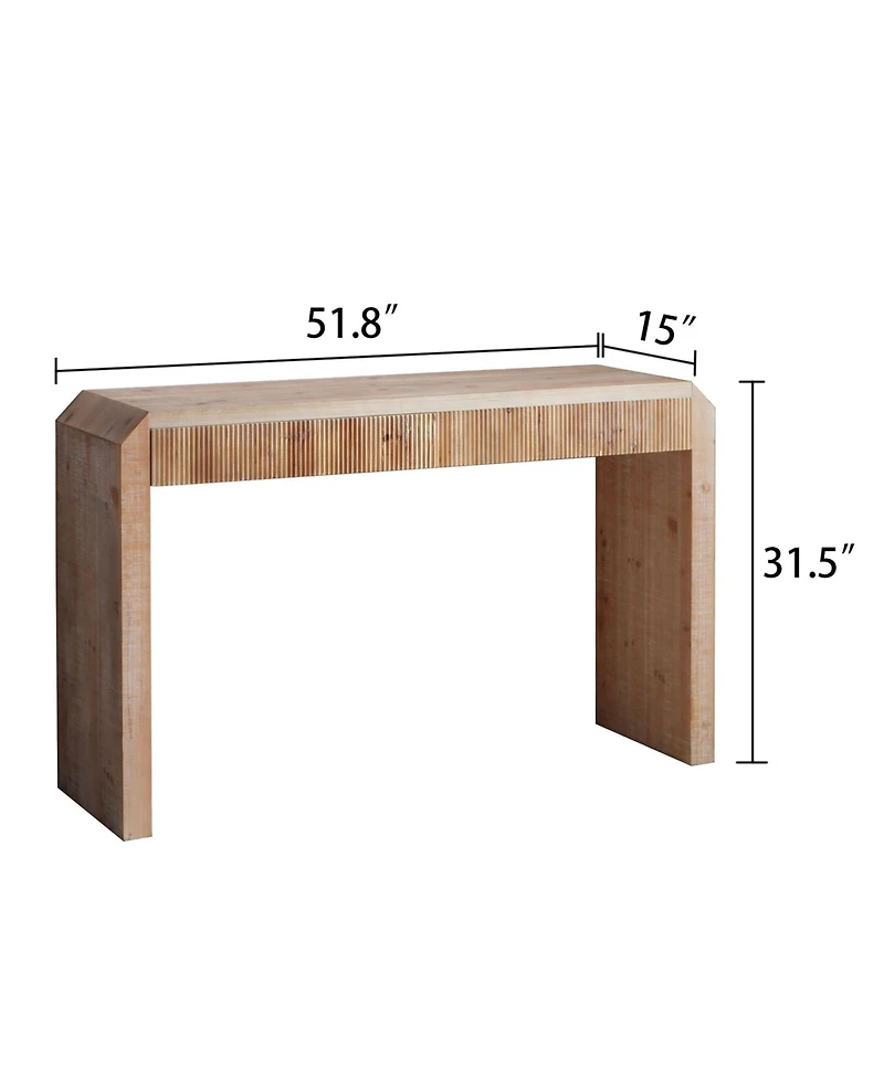 Streamdale Rustic Wooden Console Table with Drawer