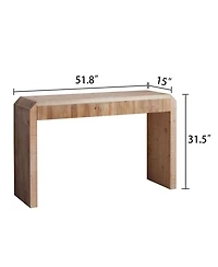 Streamdale Rustic Wooden Console Table with Drawer