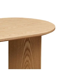 Streamdale Furniture Oval Modern Coffee Table with Pedestal