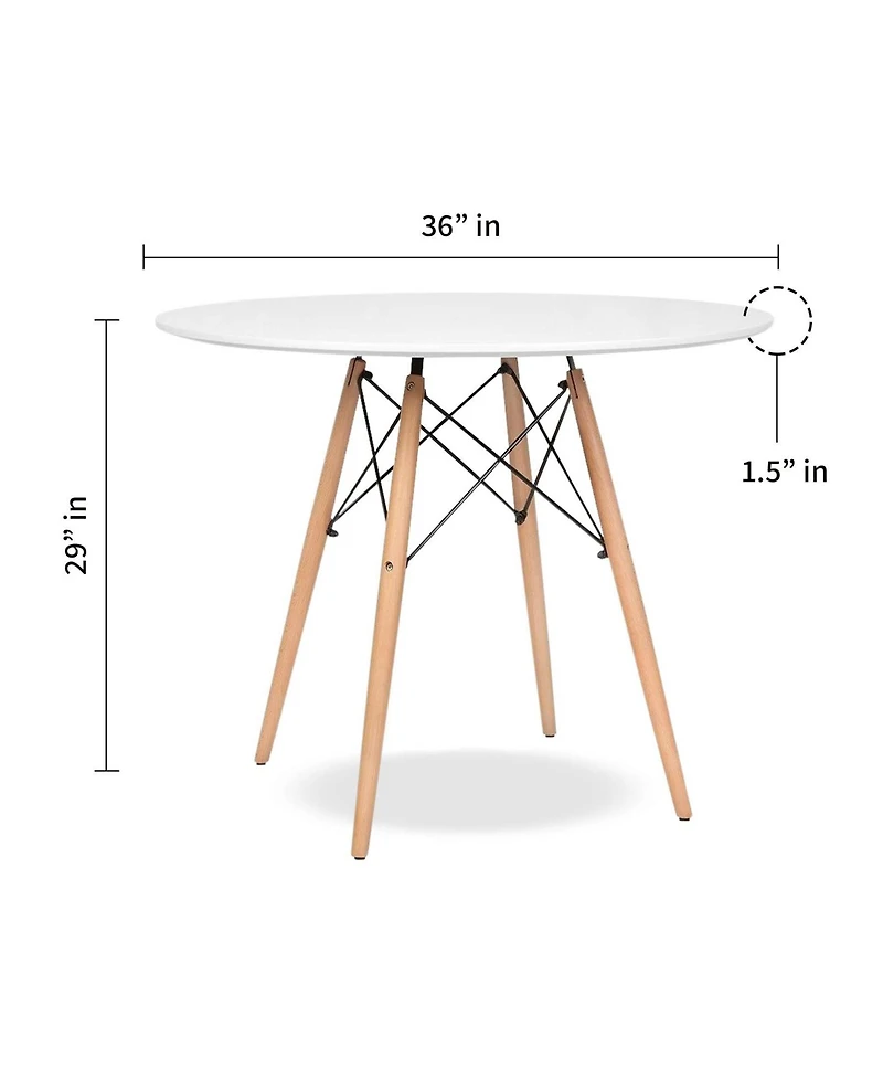 Traditional Solid Wood Dining Table – Handcrafted with Smooth Polished Top