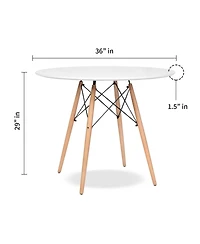 Traditional Solid Wood Dining Table – Handcrafted with Smooth Polished Top