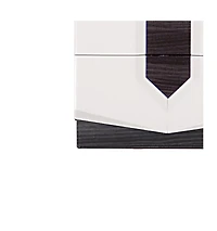 Wooden Two-Drawer Nightstand with Elegant Storage