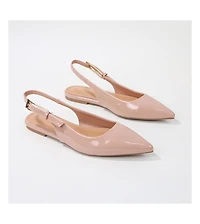 Caitriona Pointed Toe Slingback Flats