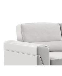 Faux Leather Loveseat for Modern Living Room Seating and Stylish Decor