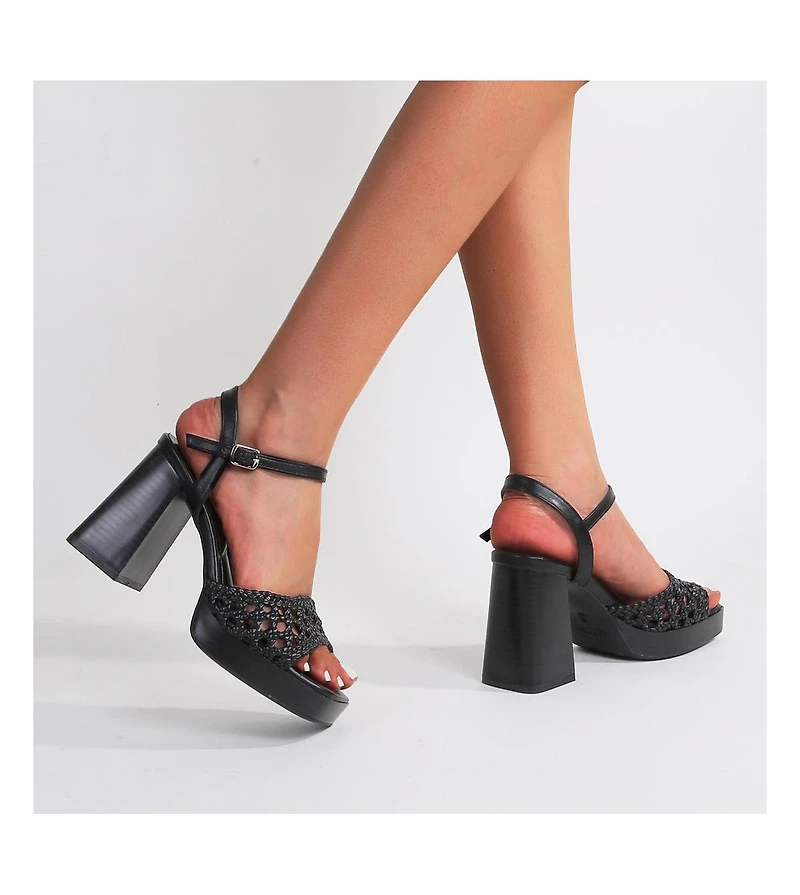 Hudson Woven Platform Sandal