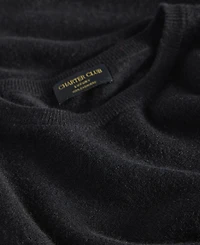 Charter Club Women's Long-Sleeve 100% Cashmere Crewneck Sweater, Macy's Exclusive