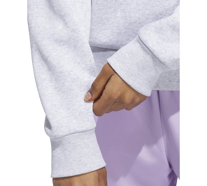 adidas Women's Faux-Pearl Logo Crewneck Sweatshirt