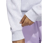 adidas Women's Faux-Pearl Logo Crewneck Sweatshirt