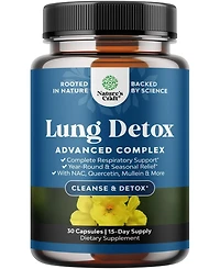 Lung Cleanse Capsules | Lung Detox Mullein Leaf Capsules | Respiratory Supplement for Sinus Immunity Breathing Support | 30ct