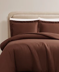 Brookyln Loom Flax Linen 3-Pc. Duvet Cover Set, Full/Queen