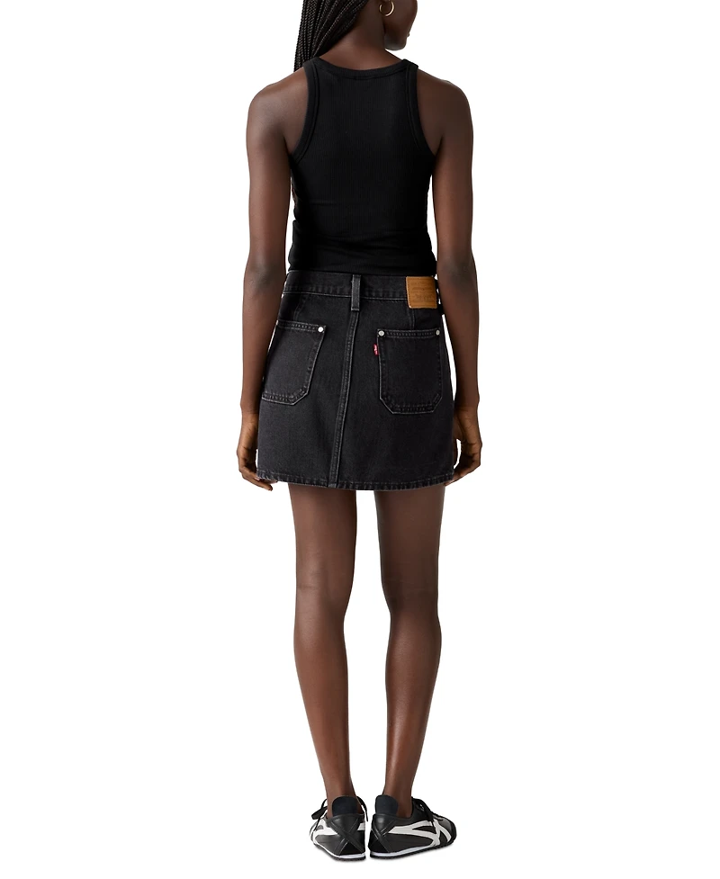 Levi's Women's Cotton Moto Icon Mini Skirt