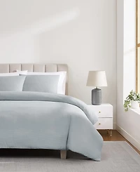 Cannon Heritage Cotton Waffle 3-Pc. Duvet Cover Set, King
