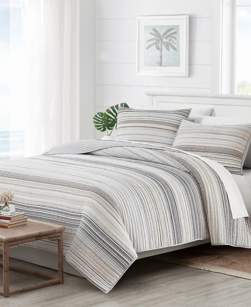 Oceanfront Resort Navarre Yarn Dye Stripe 2-Pc. Quilt Set, Twin