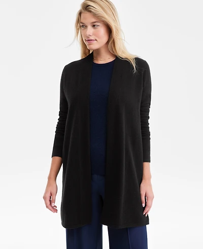 Charter Club Women's 100% Cashmere Split-Hem Long Cardigan, Macy's Exclusive