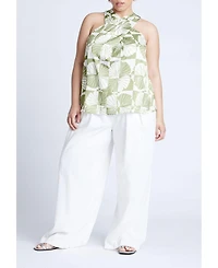 Eloquii Women's Halter Neck Top
