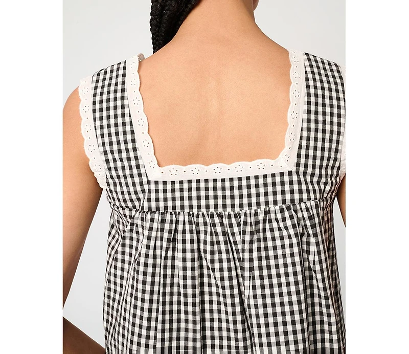 WeWoreWhat Women's Square Neck Baby Doll Top