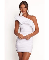 Petal and Pup Women's Roni One Shoulder Frill Mini Dress