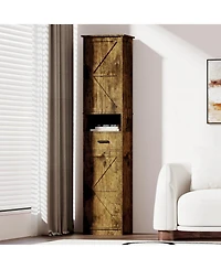 Streamdale Furniture 69" Bathroom Storage Cabinet with Barn Doors