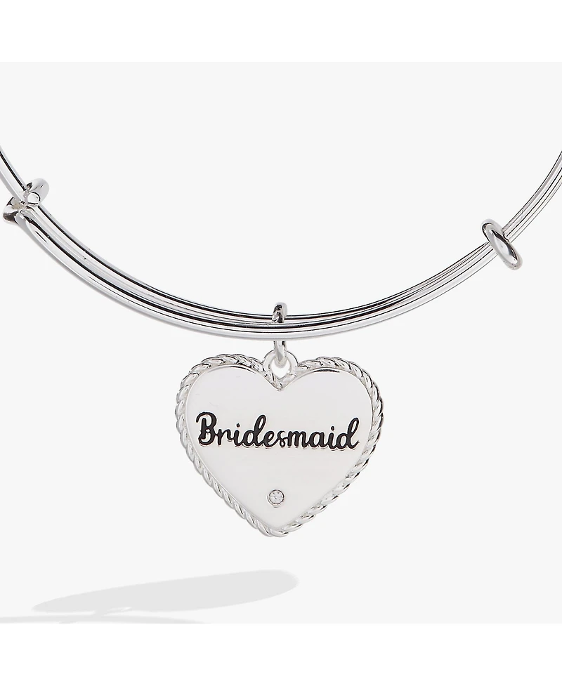 Bridesmaid Heart Bangle Bracelet