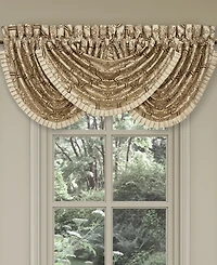 J Queen New York Gold Coast Window Waterfall Valance, 33" x 49"