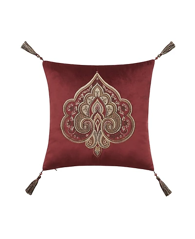 J Queen New York Calistoga Embellished Decorative Pillow, 18" x 18"