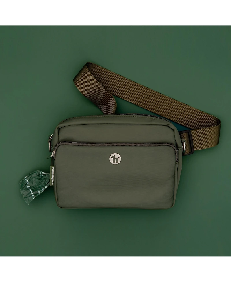 3-in-1 Crossbody Dog Walk Bag with Matching Planet-Safe Poop Bags