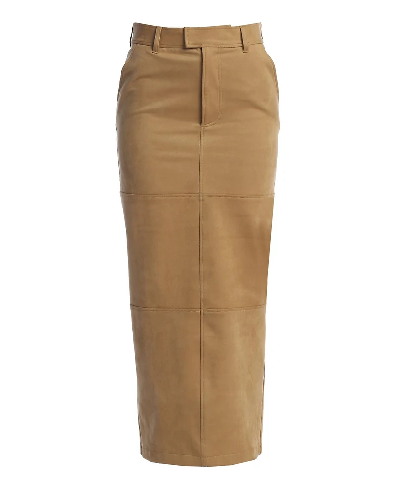 Jluxlabel Women's Joy Suede Maxi Skirt