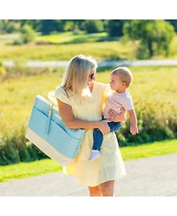 Evelyn & Kate Original Canvas Tote Bag with Leather Base