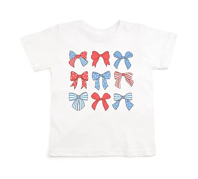 Little and Big Girls Patriotic Cutie Short Sleeve T-Shirt