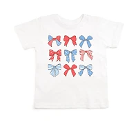 Little and Big Girls Patriotic Cutie Short Sleeve T-Shirt