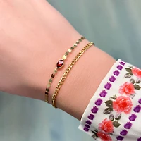 The Lovery Curb Chain Bracelet 2.5 millimeters 6.5 inches