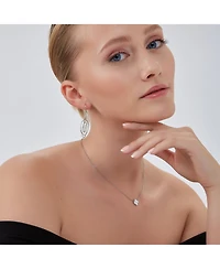 Spero London Nested Loop 3D Drop Earring in Sterling Silver