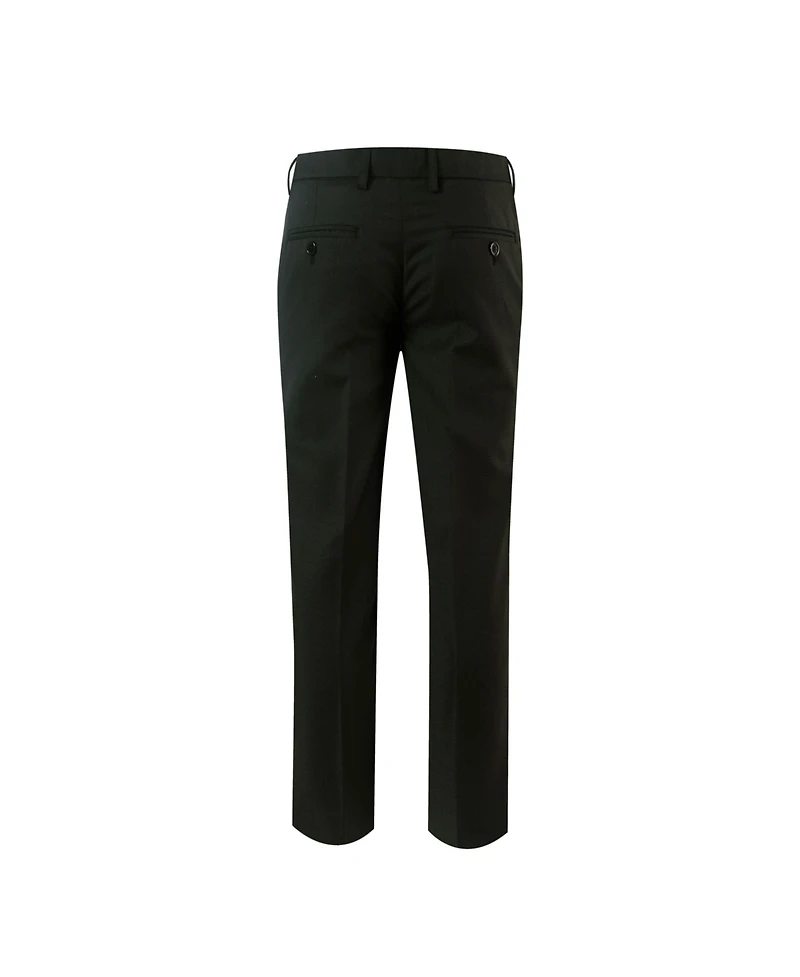 Elie Balleh Big Boys Black Slim Fit Dress Pants