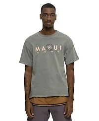 Maui and Sons Men's Compass Pigment Short Sleeve T-shirt