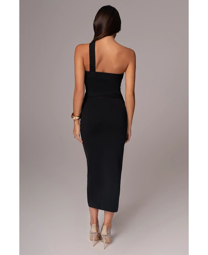 Jluxlabel Women's Ivone Asymmetrical Midi Dress