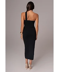 Jluxlabel Women's Ivone Asymmetrical Midi Dress