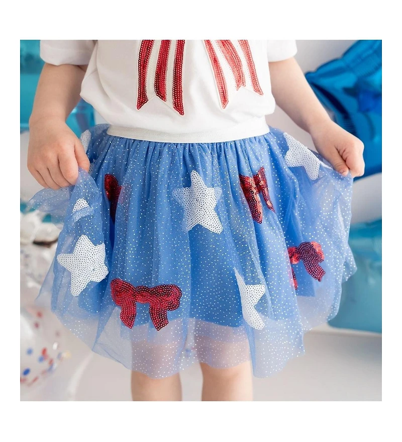 Sweet Wink Little and Big Girls Patriotic Cutie Tutu Skirt