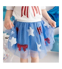 Sweet Wink Little and Big Girls Patriotic Cutie Tutu Skirt